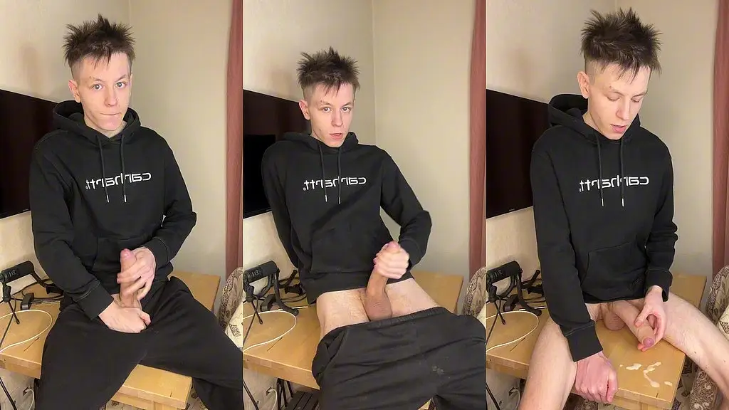 twink s edgy cock tease and cum