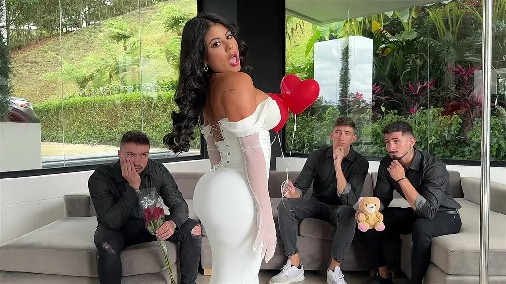 first double penetration for beautiful colombian influencer