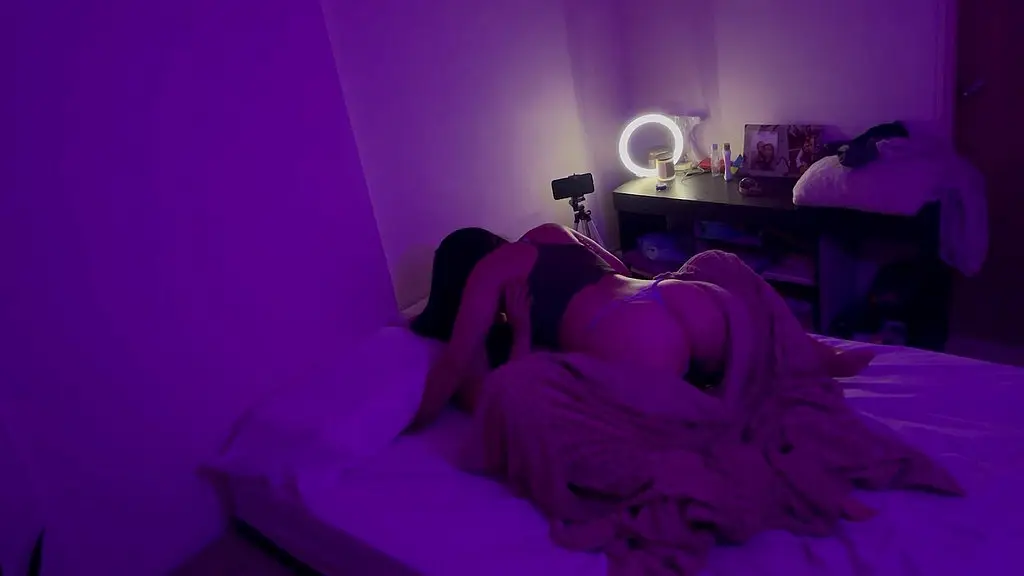 roomies who couldn t rest end up rubbing against each other under the covers and it becomes a silent game of pleasure