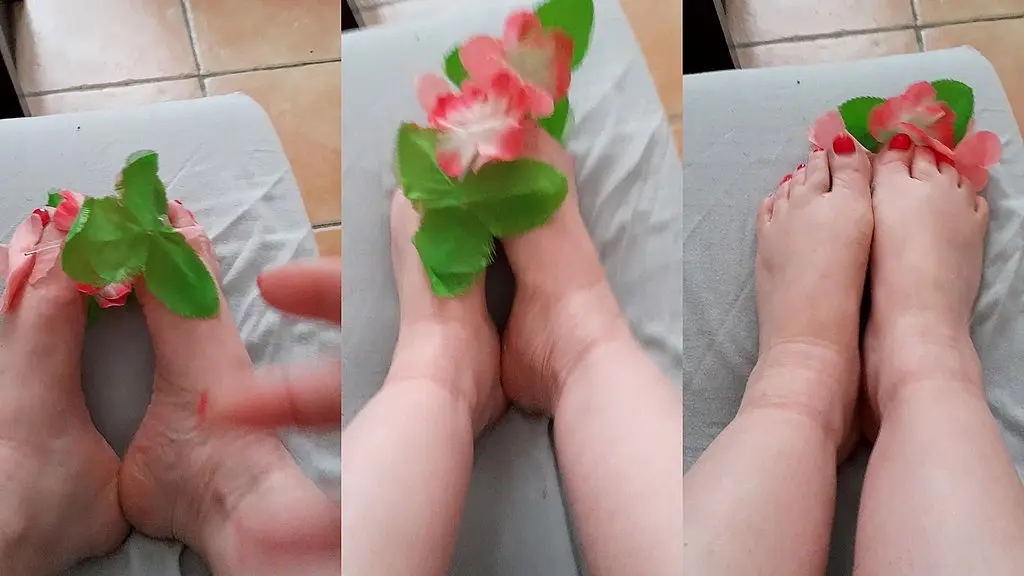 mes pieds en fleur