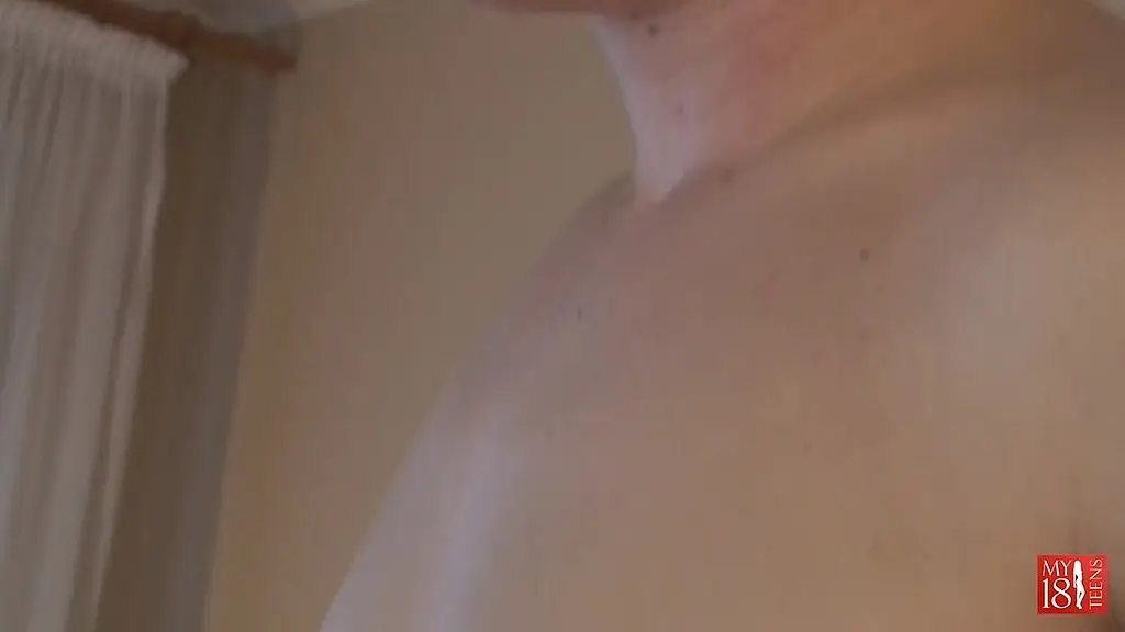 my18teens - blonde girl have a great blowjob and gets a cock in her tight pussy