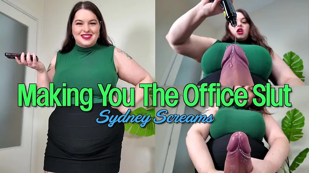 making you the office slut - futanari femdom sydney screams is your boss who turns you into a cum dumpster - futa, femdom pov, huge dicks, office domination