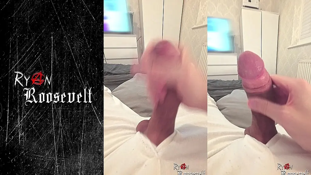 new vertical short trilogy! (part 2 - evening wank with noisy orgasm)