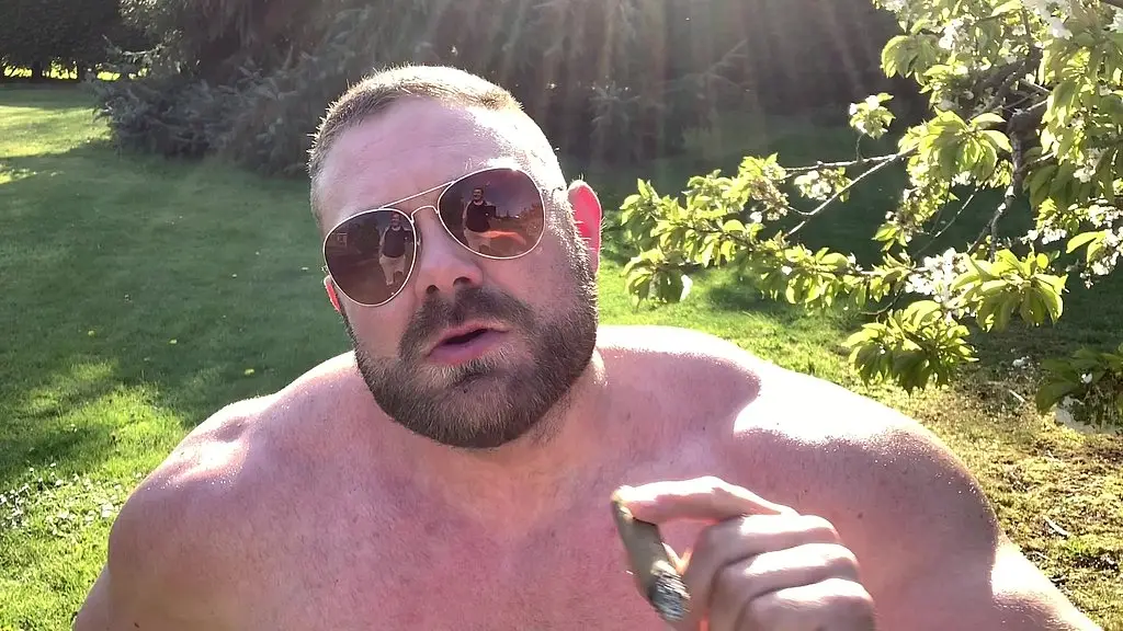 smoking my cigar outside