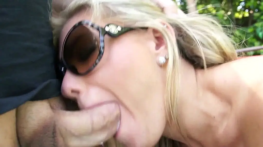 outdoors in the sun we find aubrey adams rubbing herself and fucking too
