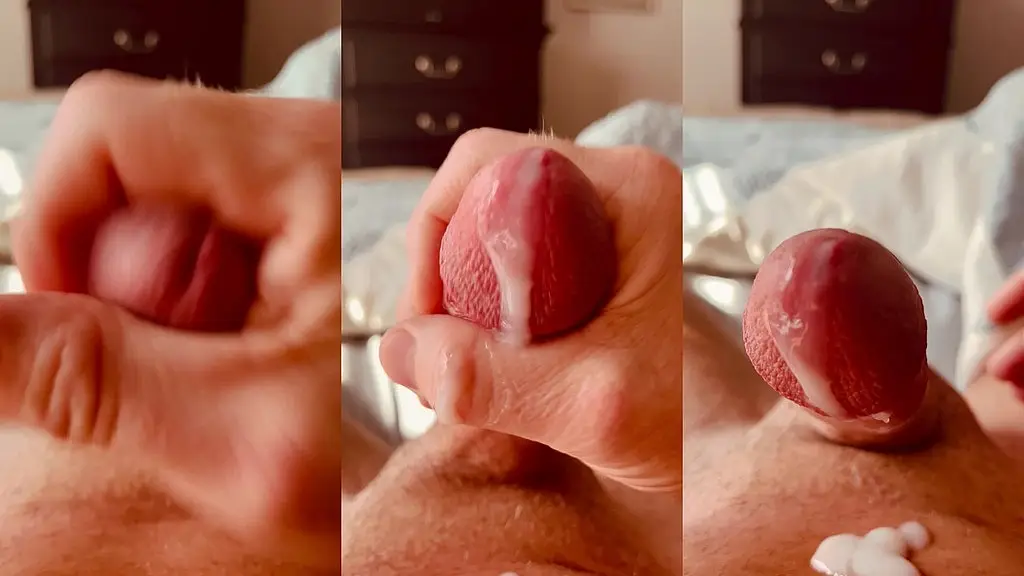 watch my cum ooze out