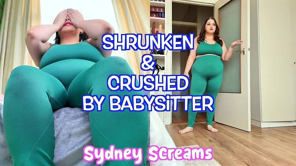 shrunken & crushed by babysitter - your bbw babysitter sydney screams shrinks you down into a tiny person for exciting game of hide & seek before accidentally crushing you