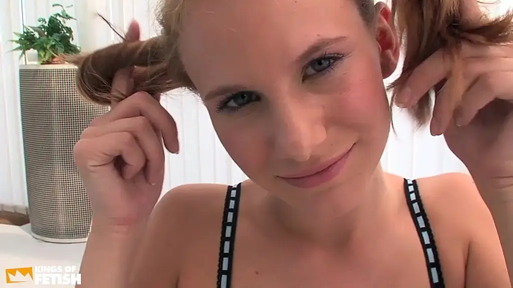 older man eats and bangs wet cunt of a blonde teen on the floor