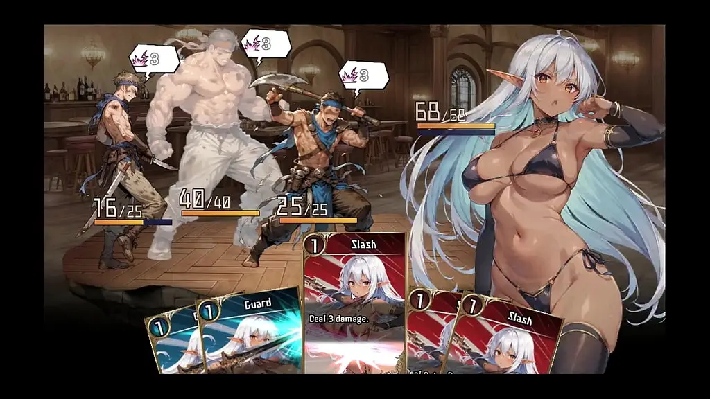 lythia sigil of lust [ hard hentai game ] ep.1 the thugs want to gangbang the new dark elf in town !