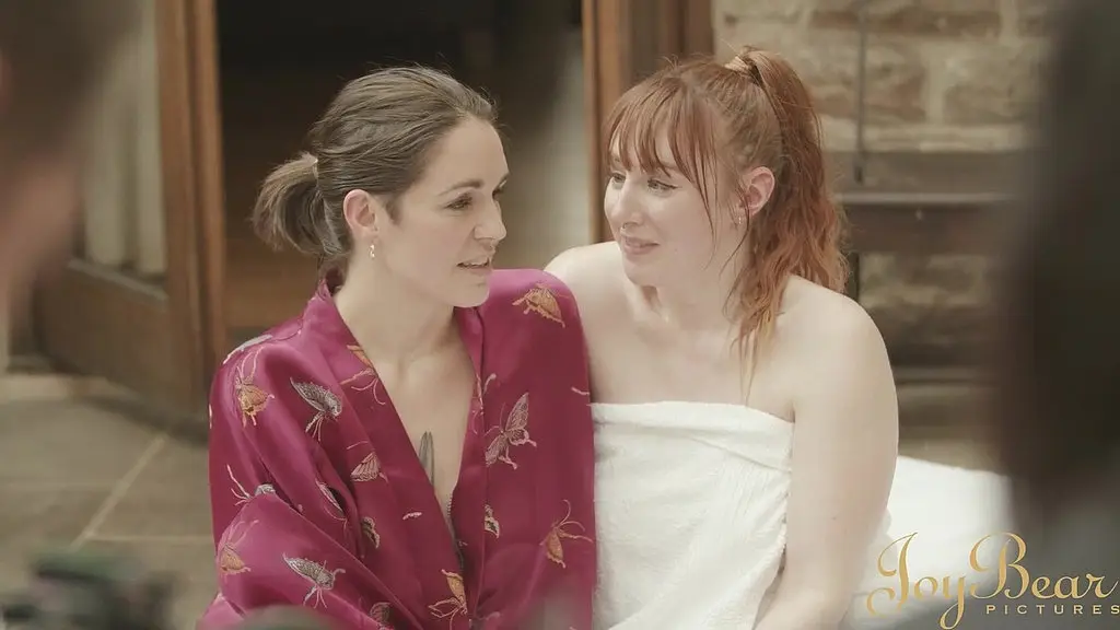 peek behind the scenes during filming of joybear feature coupling
