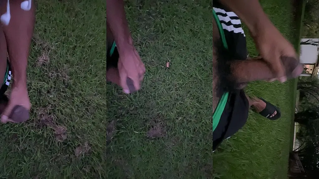 socando uma punheta com meu pauzao no parque