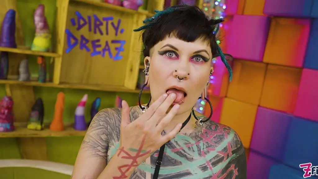 tattooed alt teen deepthroats & gets face fucked pov by her punk bf – sloppy bj to facial cumshot