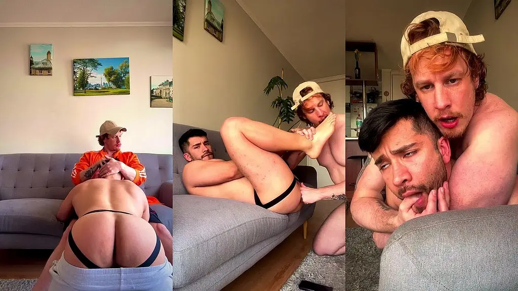 giving all my thick cut cock to this greedy sub slut bottom - christian hunter and francisco