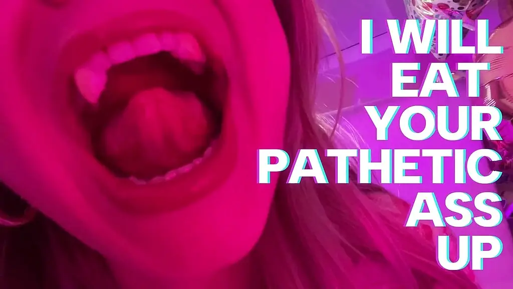 under my influence humiliation jerking for my fangs & tits