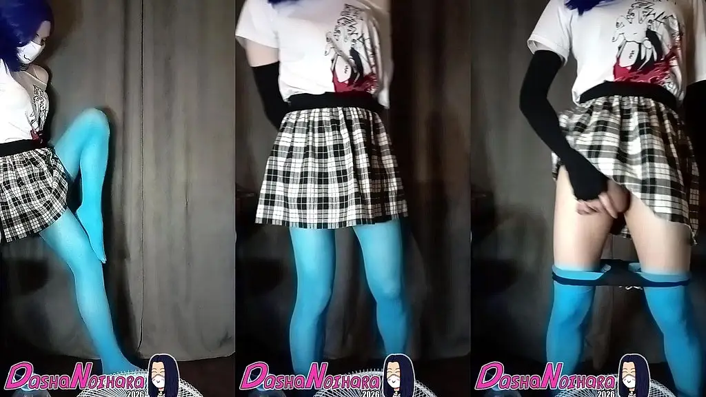 dasha - blue pantyhose