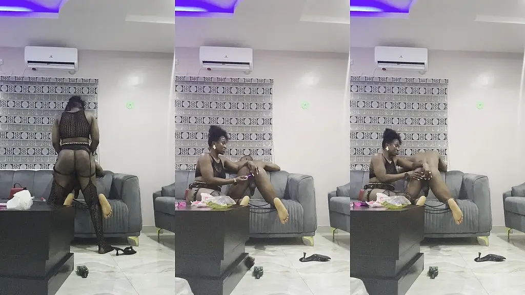african femdom mistress pegging the slave