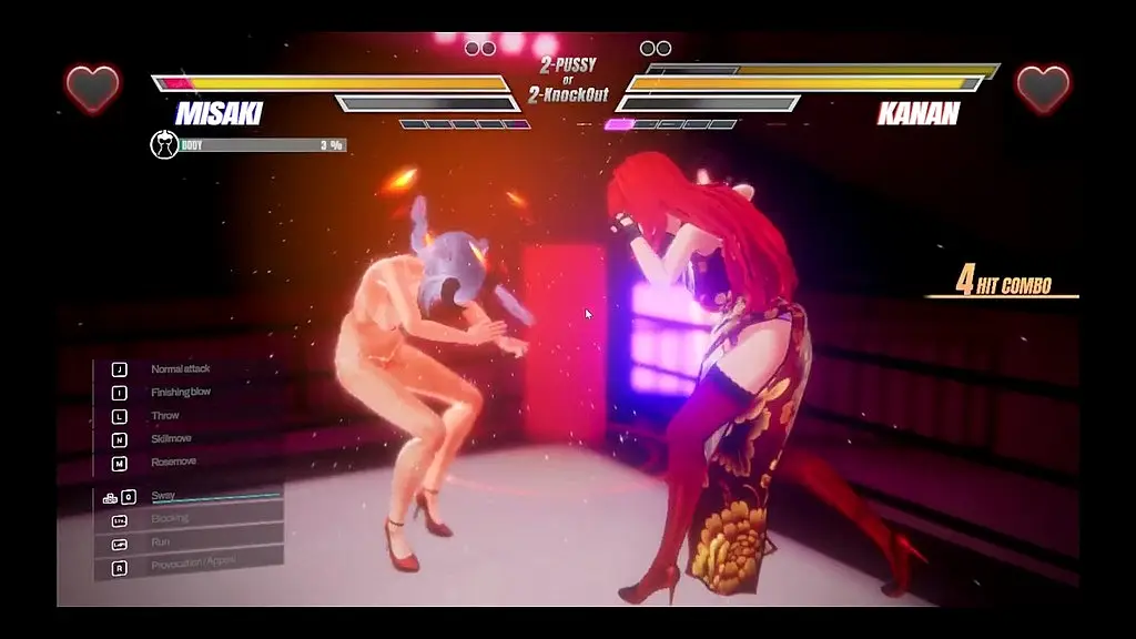 lesbian battle [ bdsm hentai game ] ep.3 nipple fencing bdsm games !
