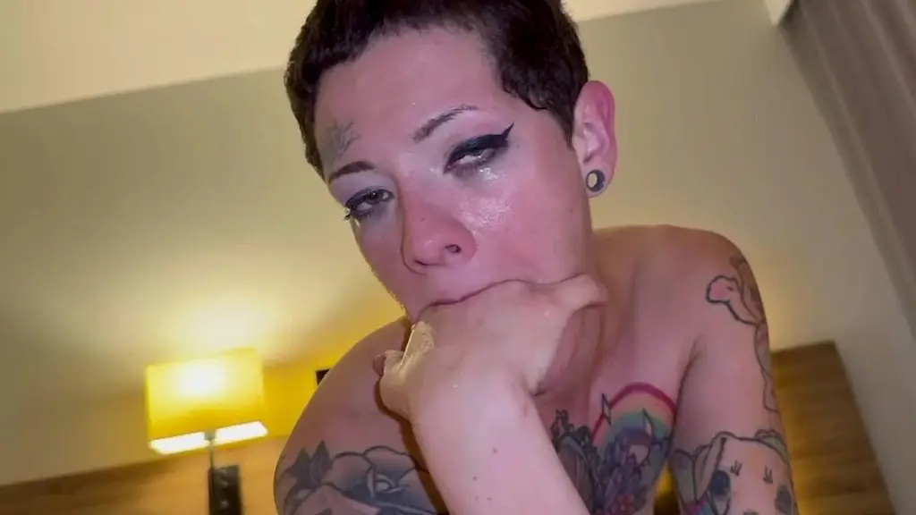 mercy muse sucking british cock until she pukes
