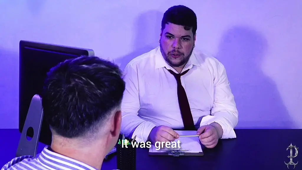 profanus office episodes 3 and 4 (preview) the boss tests the new actors  dicks and eats the intern s ass