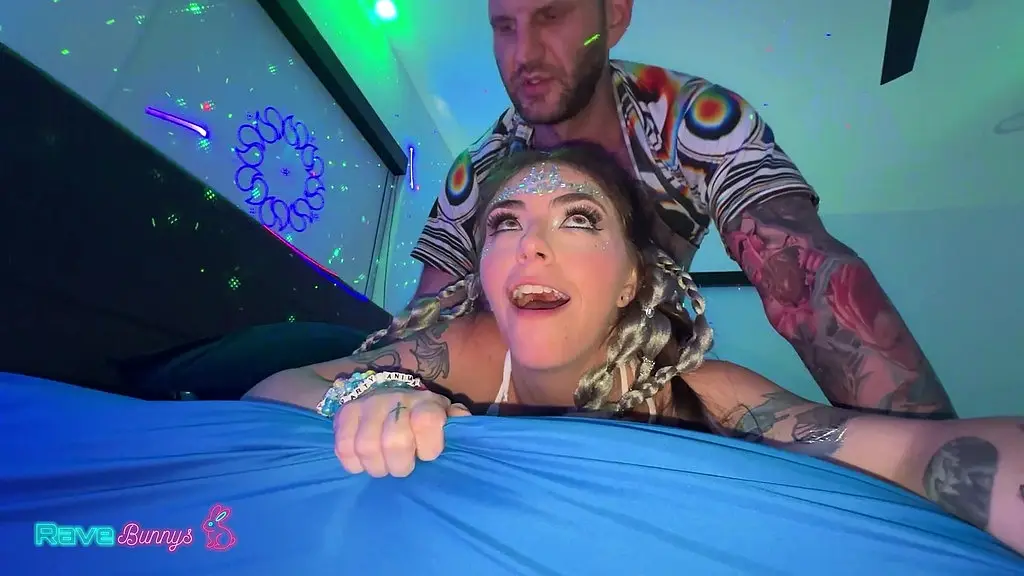 horny party girl tiny rhea turns up the heat with a well-hung stud!