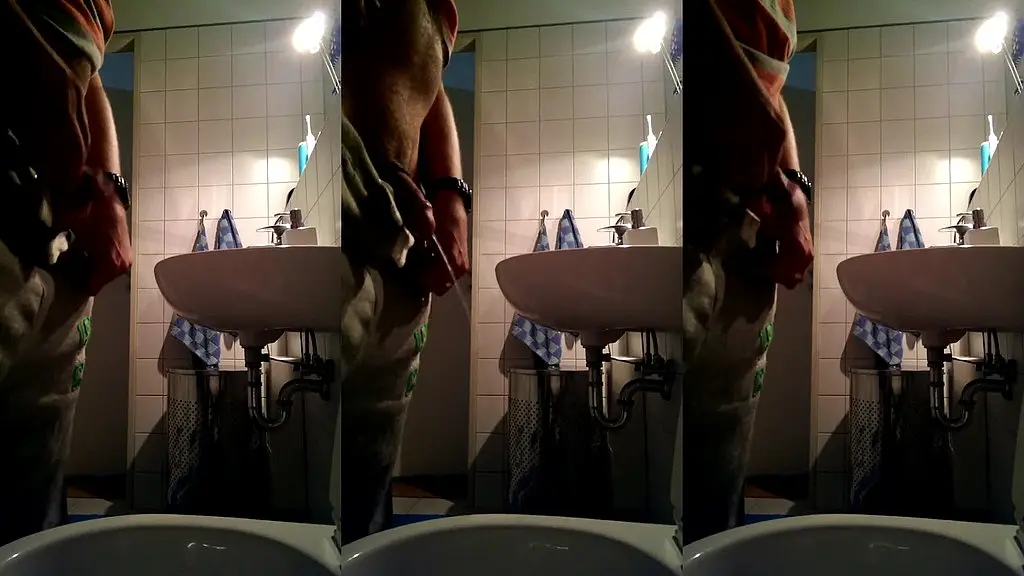 uncut m4rkus77 pissing taking a leak peeing