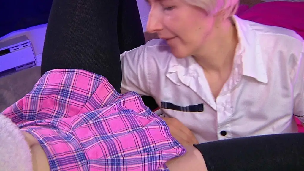 balls licking in flat extreme chastity belt