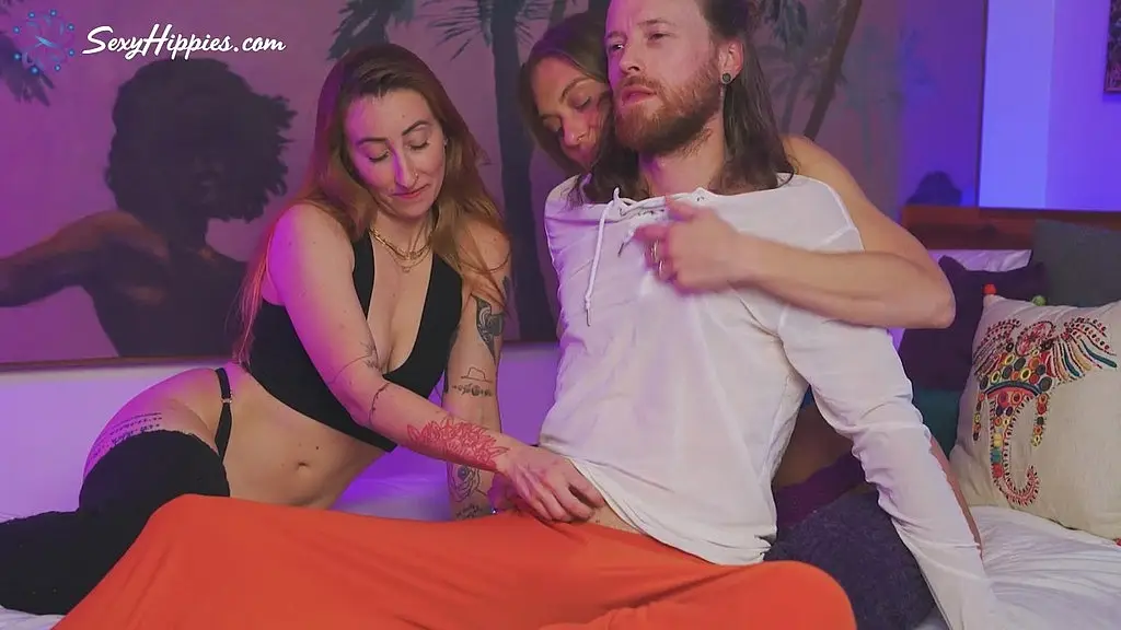 first threesome with zoe by the river
