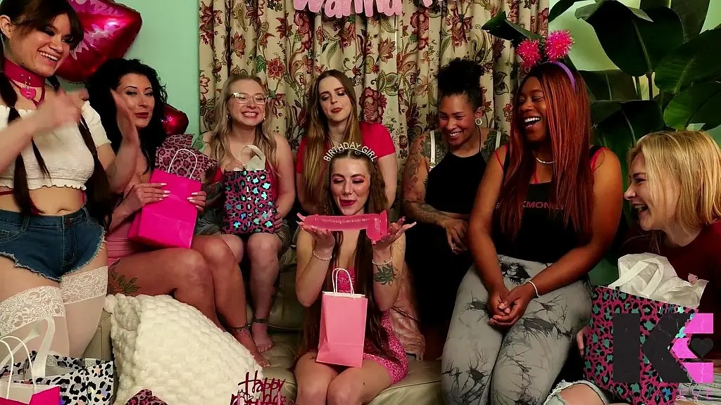 lesbian gang bang: the destruction of birthday slut amethyst aura