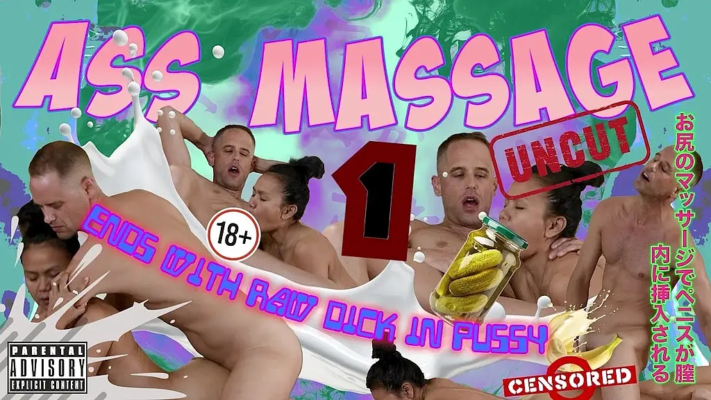 ass massage ends with raw dick in pussy 1