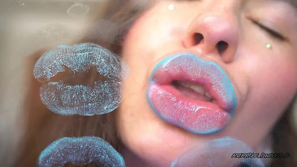 angelic frosted pillow lips and melting icy kiss
