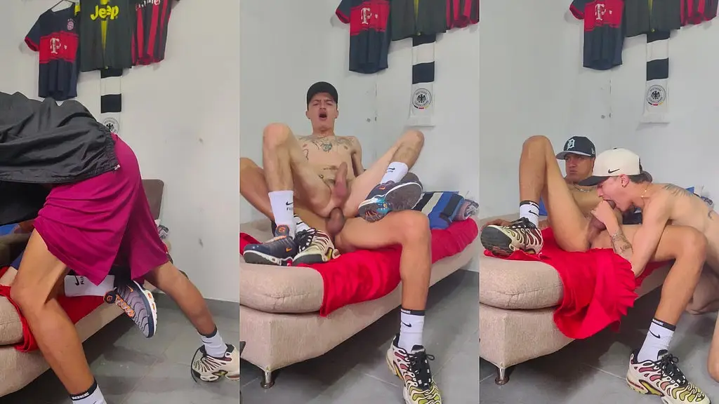 chicos sexys follan con tenis tan calientemente