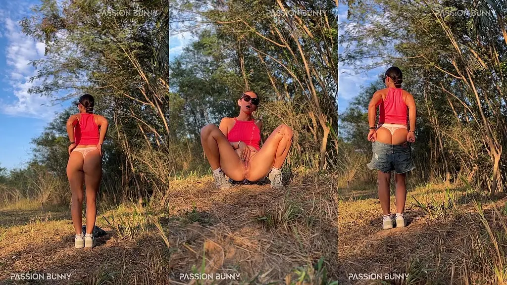public park risky pissing fun with hottie