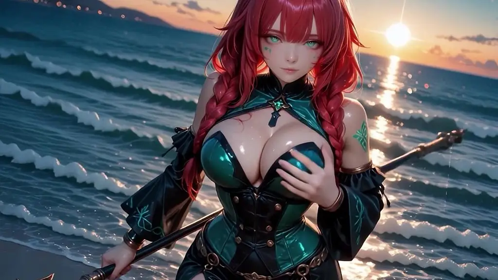 sea princess myra – dripping ocean beauty - ai generated