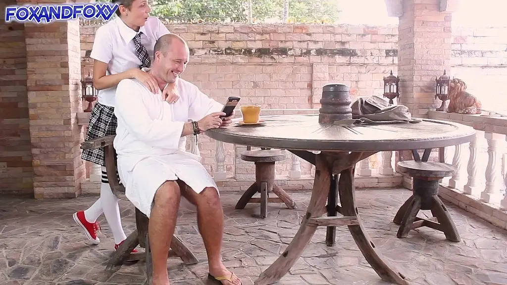 table stories 2 in 1: suck and fuck around the table till cumshot and creampie