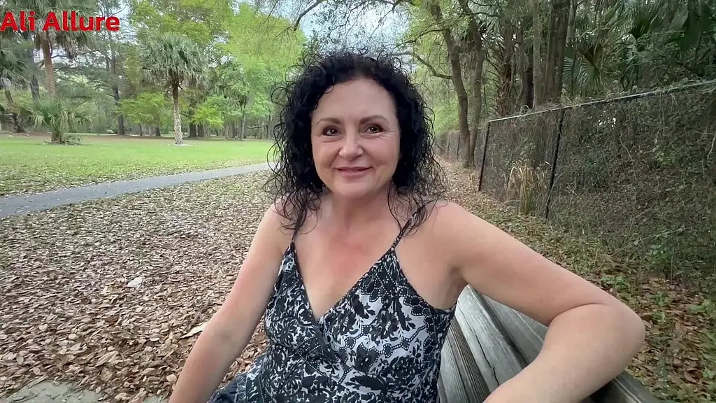 ali allure meets a stranger in the park red