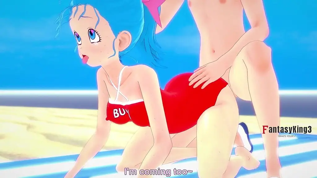 first bulma on the beach - dragon ball