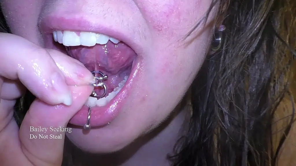 tongue web piercing cleaning
