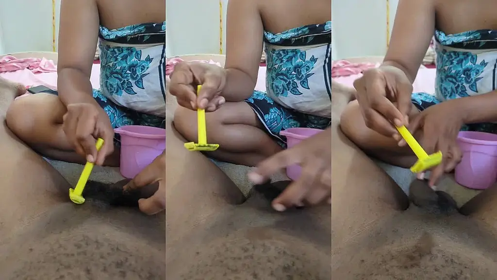 i asked her to shave my dick, and in return i milked
