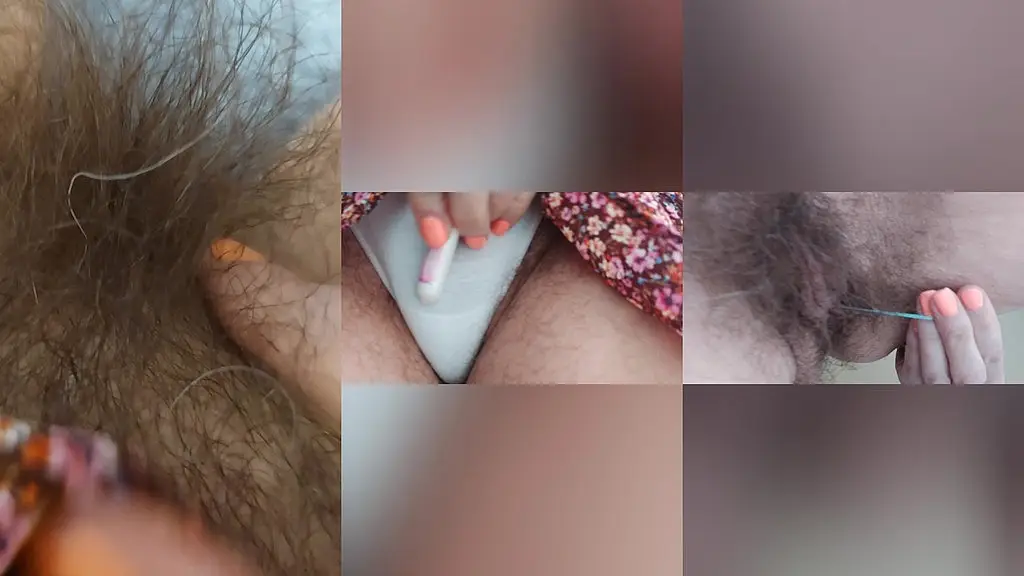 watch me put a tampon in my super hairy pussy