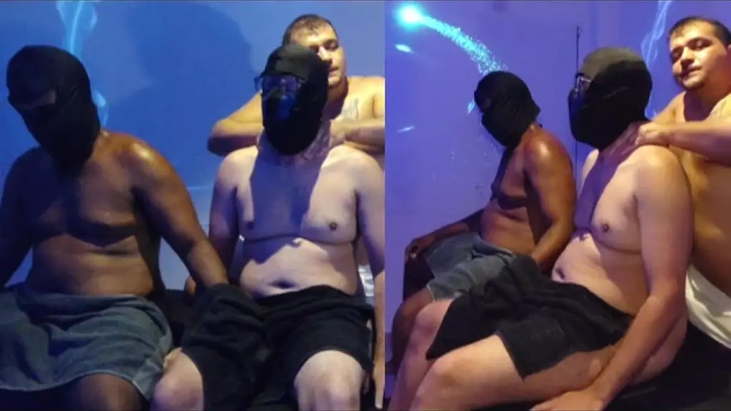 342 - massagem toque mutuo na dupla de amigos
