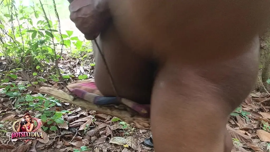 outdoor raw engagement with sexy orange seller she is so creamy