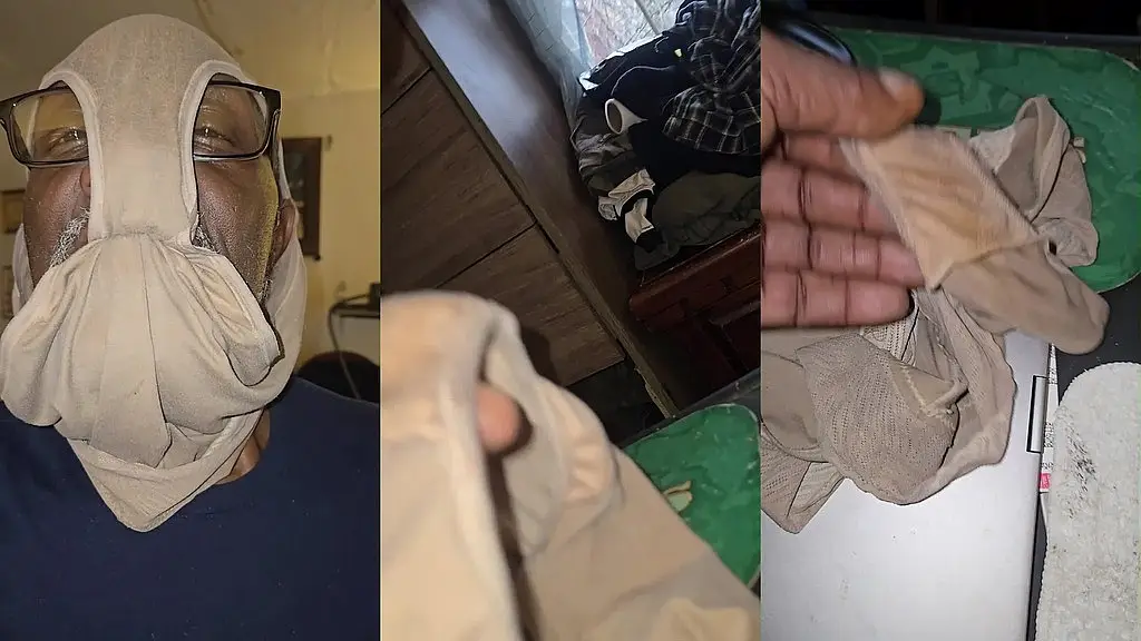 put wife panty on my face