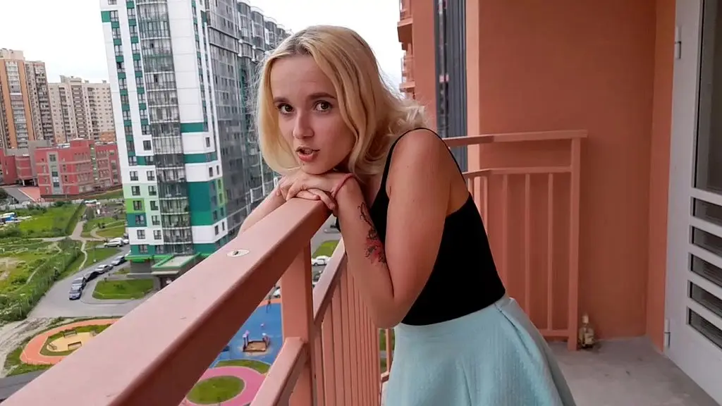 i met my next-door neighbor on the balcony while her husband was out of home for a moment, so we needed to do it quickly
