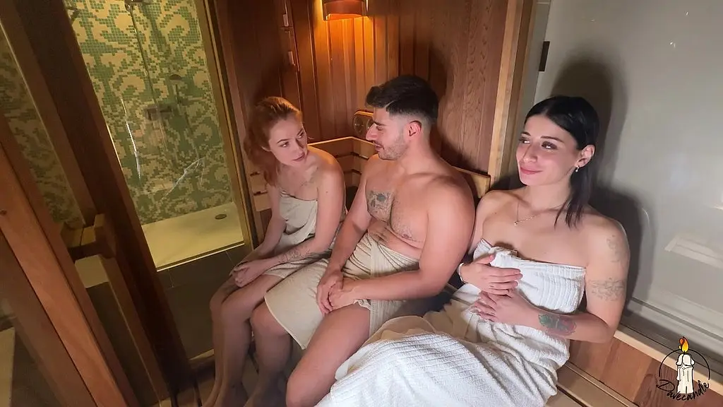 i fucked silvia soprano and cherry candle in sauna and cumshot in their mouths