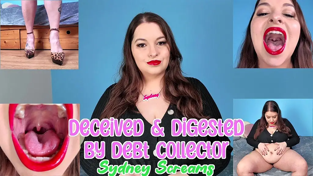 deceived & digested by debt collector - you strike a deal with debt collector sydney screams who tricks you, shrinks you, and finally digests you - vore pov, shrinking pov, digestion