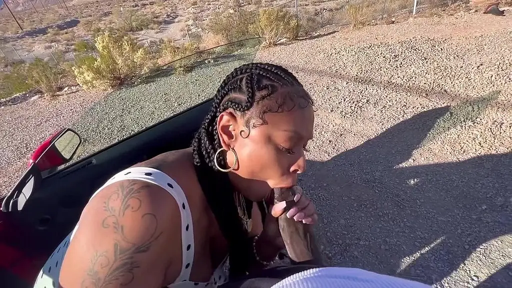 sexy slut wants cum on the side of the road