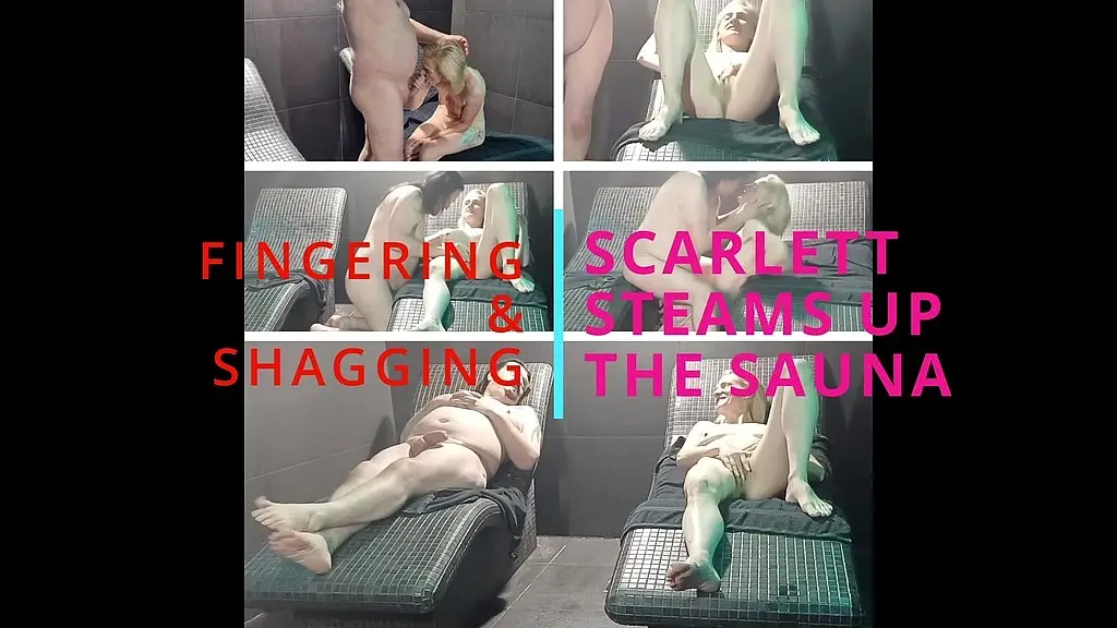scarlett st.claire gets a naughty surprise in the sauna