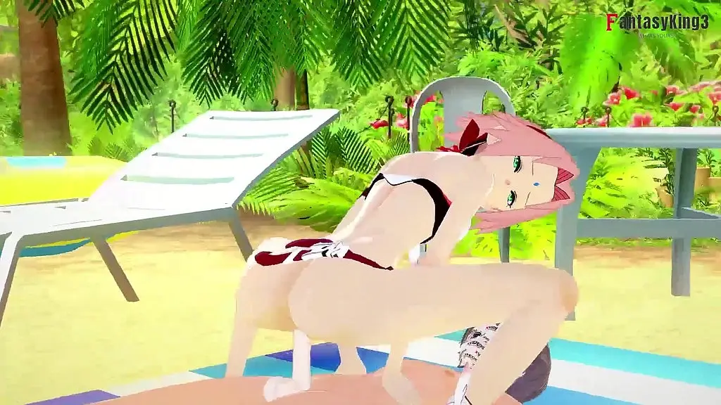 sakura on the beach - naruto