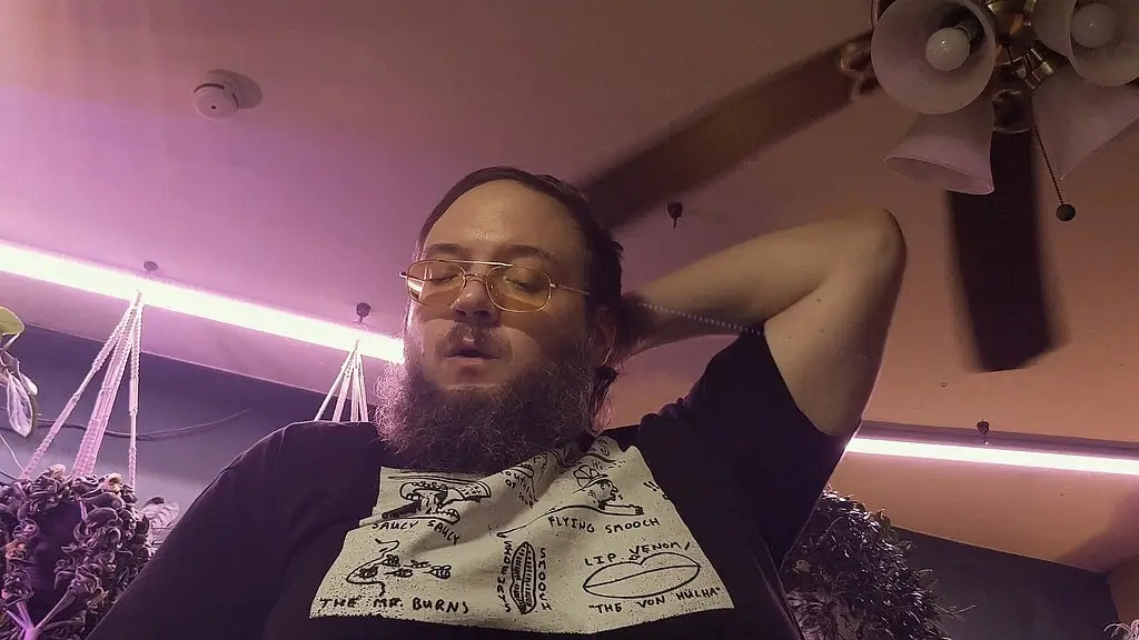 gettin  jizzy with it  bubba bear rusty piper jerks off his fat dick and shoots a load of cum onto moustache man don k dick and then kneels down to worship at the altar of cock, slurpi