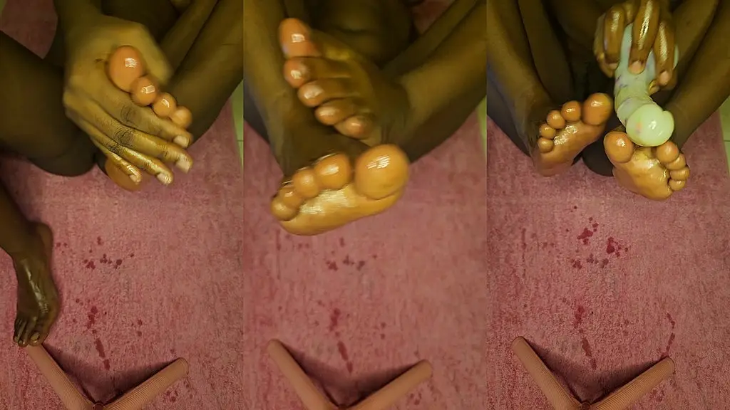 suck my oiled toes